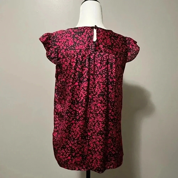 Jacob Sleeveless Ruffled Pleats Pattern Blouse - Picture 7 of 16